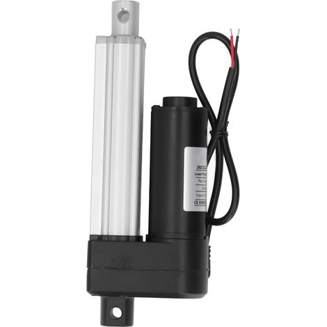 Moteur électrique linéaire mini DC haute vitesse 1200N, type à œillet 8mm, course 100mm/3.9 pouces (1/5)