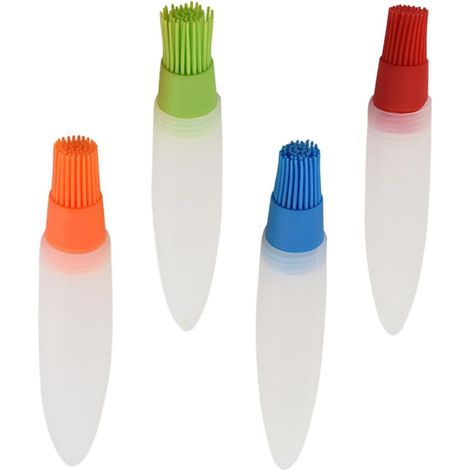 CCYKXAPinceau à Badigeonner Résistant Haute Température en Silicone à Queue Pointue Facile à Nettoyer pour Barbecue Cuisine Extérieure et Cuisson Gril (1/5)