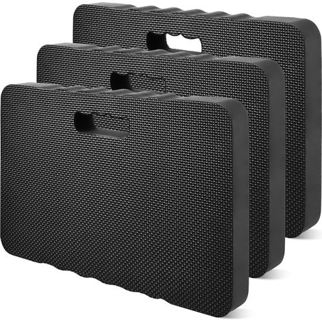 Lot de 3 coussins pour genoux de jardin, 43 x 28 x 4 cm, pour le travail et le travail, les ateliers, multi-usages, pour le jardinage, la réparation, le yoga (1/5)