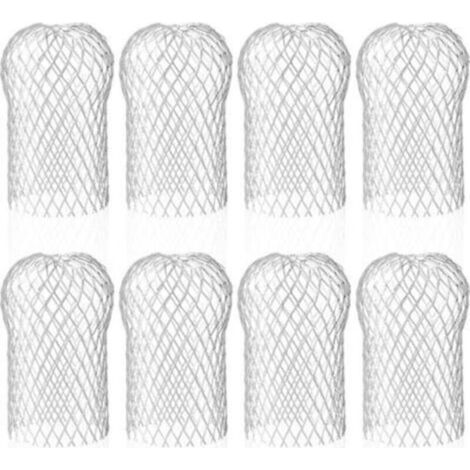 Lot de 8 Crapaudine de Gouttière en Aluminium, Filtres de Gouttière Flexible et Durable pour Maison Avant-toit Tuyau de Descente contre les Feuilles