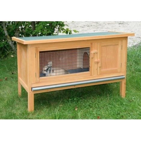 Clapier d'extérieur - KERBL - FRED - 100x45x62 cm - Bois - Abri sécurisé pour rongeurs (1/5)