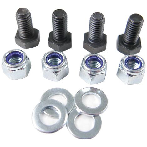 Briggs & Stratton – Kit vis fixation lanceur pour moteur thermique – 4 vis M5 avec écrous et rondelles – Acier pour montage durable