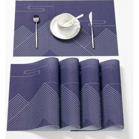 Set de Table - Écologique - 5 pièces - Antidérapant - Imperméable - Lavable (1/3)
