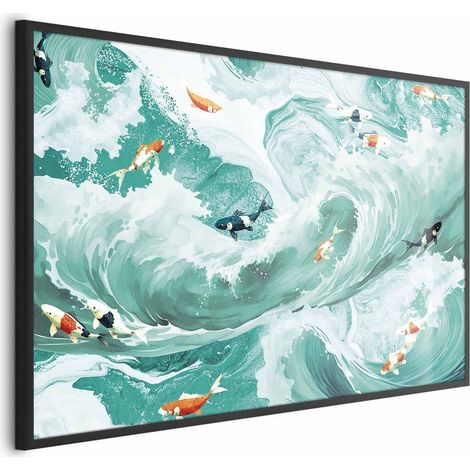 Poster – Fische und Wellen (1/4)