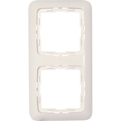 KOPP RIVO 404217068 CADRE DE RECOUVREMENT POUR 2 PRISES (1/2)