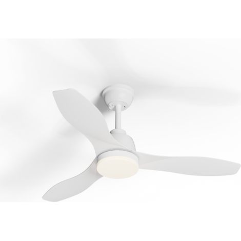 Ventilateur de Plafond 3 Pales LED Ø121cm 48W CCT avec Télécommande Blanc - 120 deg - Switch 3000-4000-6500K