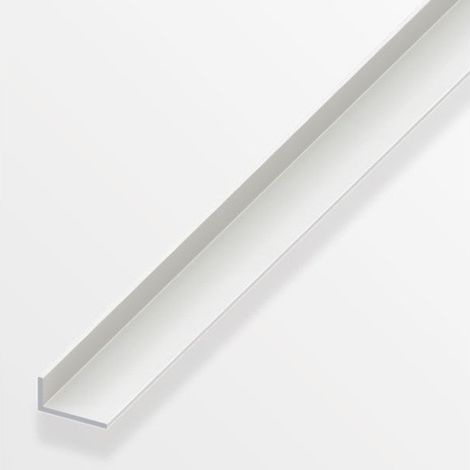 Cornière inégale PVC mat 1m – Largeur 3cm – Hauteur 2cm – Surface lisse pour finition murale et sol – Connecteur blanc – Alfer