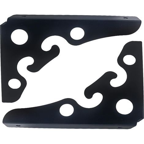 2 Pcs Equerre Etagere Noir Equerre Etagere Murale Rustiques Support Etageres Murales Triangle Fixation Etagere Supports De Tablette Flottante,pour Cuisine,Salon(Size:15x15cm/5.9x5.9in) (1/5)