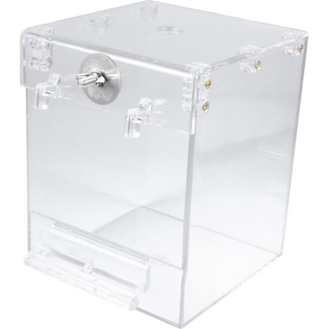 Multifunktionales Vogelbad, dickwandiger, transparenter Hängefutterspender