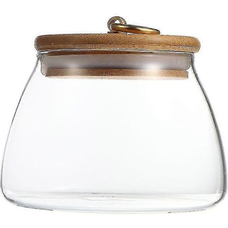 1 récipient hermétique de cuisine pour thé, bocal de rangement pratique en verre (500 ml) (1/5)