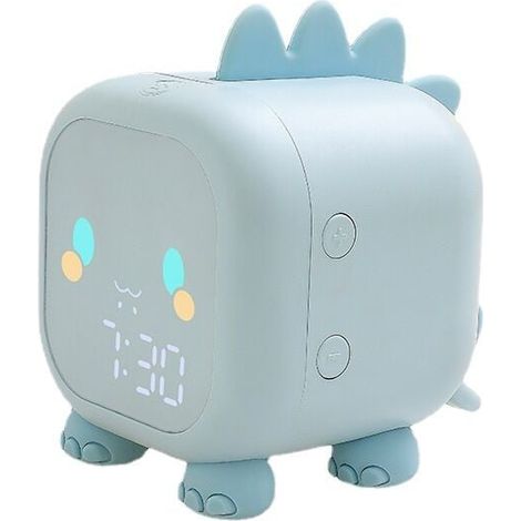 FOREHILL Dessin animé dragon réveil lampe en silicone réveil intelligent bleu clair (1/5)