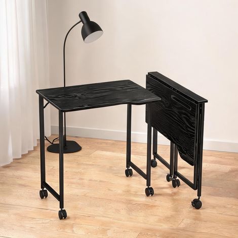 Bureau pliable en MDF 80 x 52 x 75 cm (1/5)