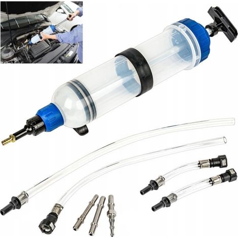 TRADE SHOP - Pompa Di Aspirazione Per Estrazione Olio Gasolio 1500 Ml Siringa Manuale 07289 - (1/2)