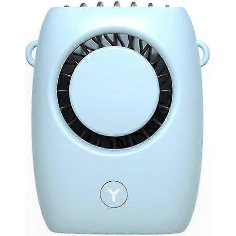 Mini-Halsventilator zum Umhängen, wiederaufladbarer USB-Ventilator mit Kabel, tragbarer Luftkühler für Büro, Sport und Reisen, weiß (1/5)