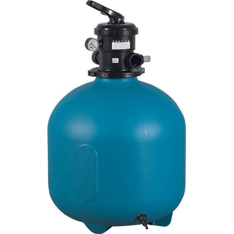 Espa – Filtre à sable 8 m³/h – Vanne supérieure – 75 kg de sable – Compact et robuste – Pour piscine hors sol