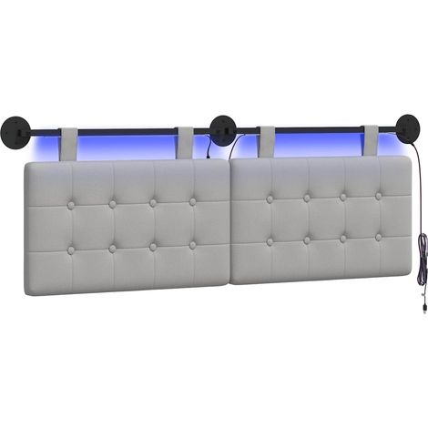 Maison Exclusive - Testiera sospesa Grigio Nuvola Tessuto (1/5)