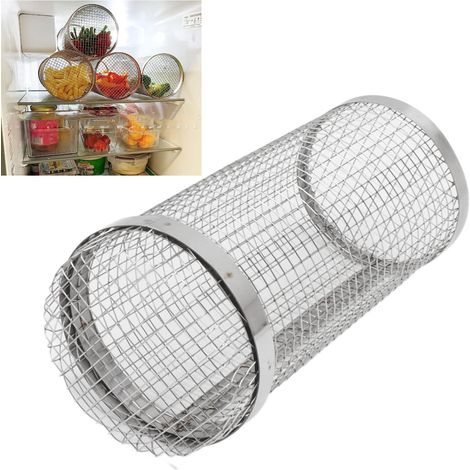 Panier Gril Barbecue en Acier Inoxydable Antiadhésif Anti-Rayure Résistant à la Chaleur avec Crochet pour Camping & Fêtes 30cm (Pack 2 Pièces) (1/5)