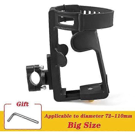Verstellbarer Flaschenhalter für Motorräder und Fahrräder, universelle Audiohalterung, Getränkehalter für Mountainbikes (BMW, Honda, Kawasaki) – Stil B1 (72–110 mm)