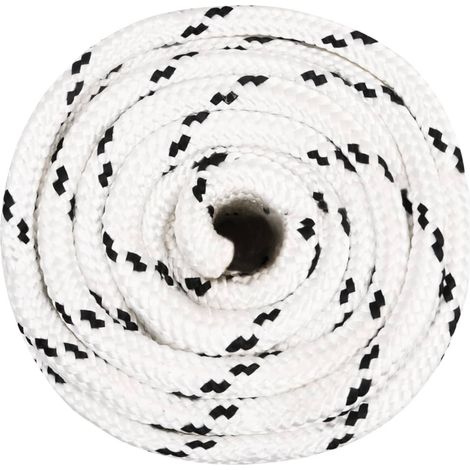 Maison Exclusive - Bootsseil Geflochten Weiß 18 mmx25 m Polyester