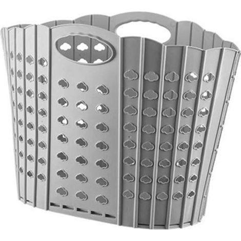 Laundry Basket - Unbranded - Foldable - 35x27x27 cm - PP Material - Gray