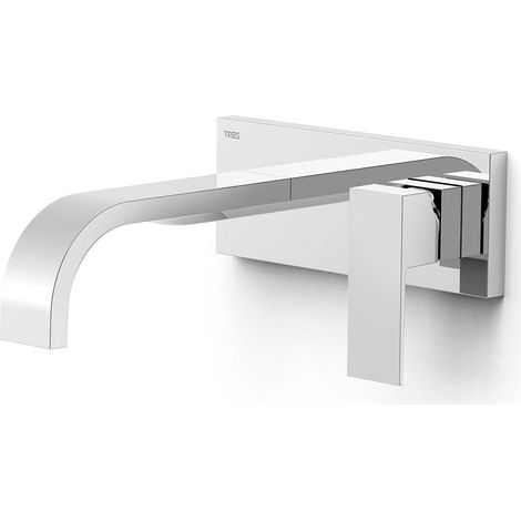 TRES 00630031 CUADRO Pieza Vista para Cuerpo Empotrado De Lavabo Color Cromo - ref: 630031