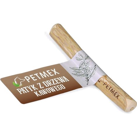 Bastoncino di albero del caffè naturale Petmex, masticabile per cani, taglia XS