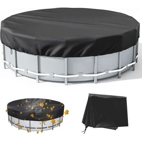 Bache Piscine pour bassin,210D Ø 120 cm Couvertures De Rondes,Bâche Protection Pour Ronde,Bache A Bulle Piscine,Bache RéSistantes à La PoussièRe - (1/5)