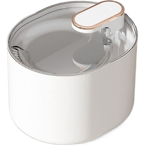 Distributeur d'eau automatique pour chiens et chats, veilleuse et bol d'eau potable USB de 3 L, blanc (1/3)