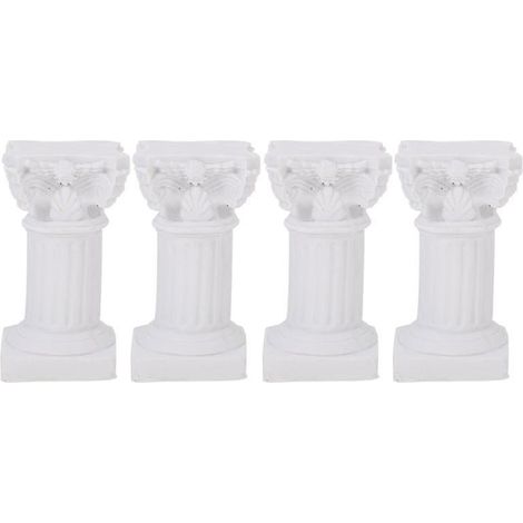 4 bougeoirs de style colonne romaine