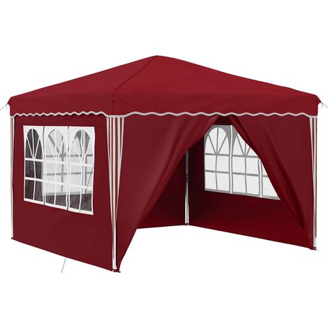 Maison Exclusive - Pop-up Partyzelt 288 x 288 x 245 cm Bordeauxro (1/5)