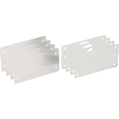 Reparaturset für Scharniere und Grundplatten - Topfband Reparatur Set inklusive Schrauben, Edelstahl (1/3)