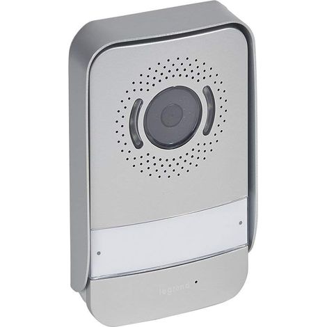 1 Platine De Rue Pour Portier Visiophone, Caméra Grand Angle 95°, Finition Aluminium IK07 IP44, Pour Entrée Maison