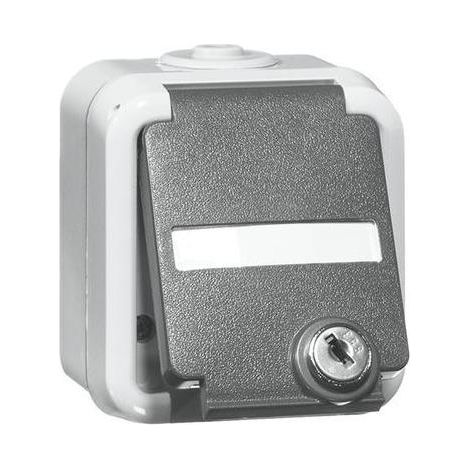 Aufputz-Steckdoseh PEHA IP44, Schuko, Beschriftung, D 6620 WAB NA VS - 1-fach (1/5)