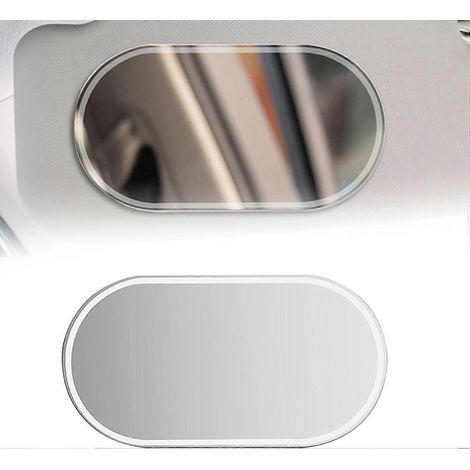 Miroir de maquillage pour voiture, miroir de pare-soleil pour voiture, miroir de courtoisie pour pare-soleil, miroir de pare-soleil en acier inoxydable, miroir de maquillage pour pare-soleil de voitur (1/5)