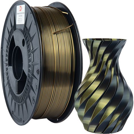 Filamento 3DPower PLA silk dual 1.75mm oro/nero 1kg (1/4)