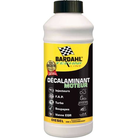 Bardahl – Décalaminant moteur 1 litre – Nettoyage sans démontage – Rétablit la puissance moteur – Limite les émissions polluantes