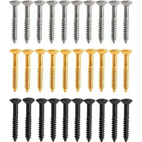 10 Stück Befestigungsschrauben für Humbucker-Tonabnehmerringe aus Edelstahl, langlebig (1/4)