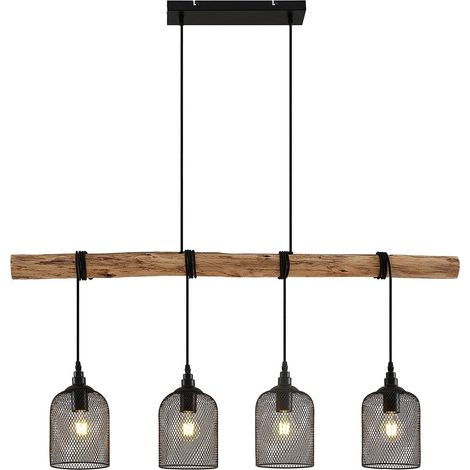 Pendellampa "Elrond" aus trä für vardagsrum / matsal von Lindby