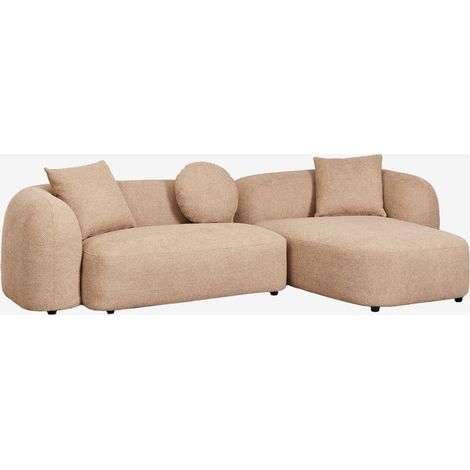 Divano modulare destro con chaise longue in 2 pezzi in ciniglia Coco SKLUM            