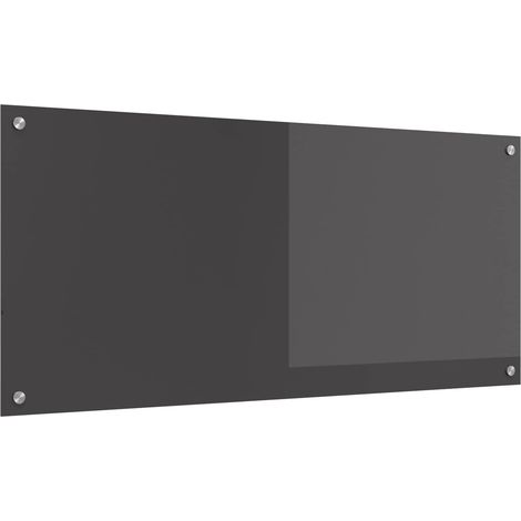 Küchenrückwand Dunkelgrau 110 x 50 cm Gehärtetes Glas