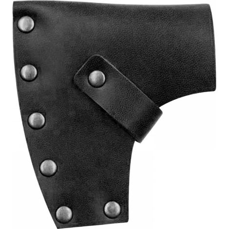 Axe Sheath, Leather Axe Blade Cover, Protective Axe Bag Brown Axe with Adjustable Strap for Outdoor Camping Hiking Hunting (1/5)