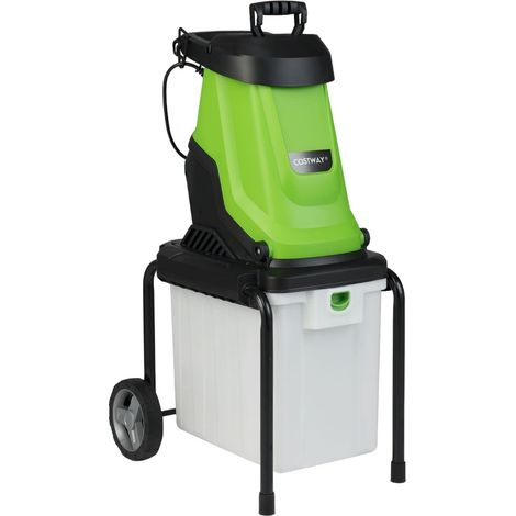 Broyeur de branches electrique 2800 w bac de ramassage de 50 l capacite de coupe de 45 mm 229852994 (1/5)
