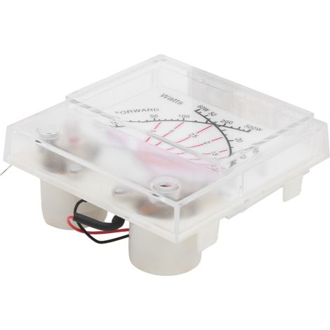 Compteur SWR/Wattmètre Double Aiguille 60-300W avec Éclairage LED pour Station Radio (1/5)
