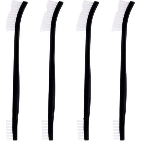 4pcs Brosses Nettoyage Nylon à Double Extrémité, Petites Brosses Nettoyage Multifonctions Brosses Nylon Durables pour Nettoyer Crevasses Brosses Nettoyage Bijoux Vélo Voiture Pommeau Douche (1/4)