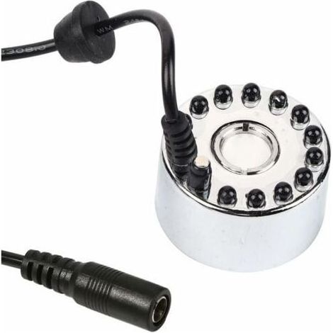 Brumisateur, brumisateur ultrasonique pour fontaine, atomiseur pour bassin, humidificateur, 12 LED, 24 V, couleur (atomiseur à dégradé tricolore + UE), brumisateur ultrasonique à LED (1/4)