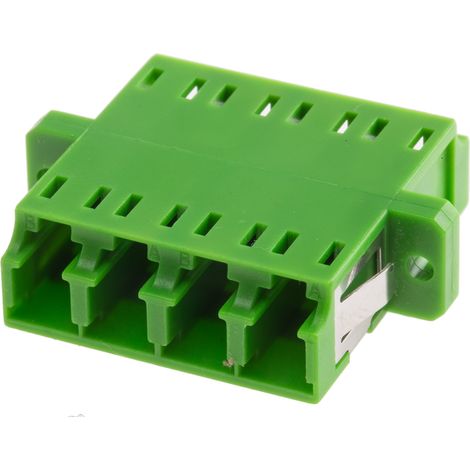 Adaptateur pour fibre optique, LC vers LC Monomode Duplex, Vert, Perte d'insertion 0.1dB ( Prix pour 1 ) (1/2)