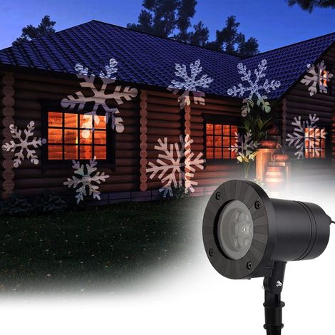 1 Projecteur LED Flocon de neige, étanche IP65, câble 5m, éclairage jardin Noël (1/5)