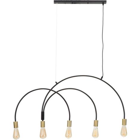 Suspension linéaire en métal, design épuré, 104x5x50 cm (1/5)