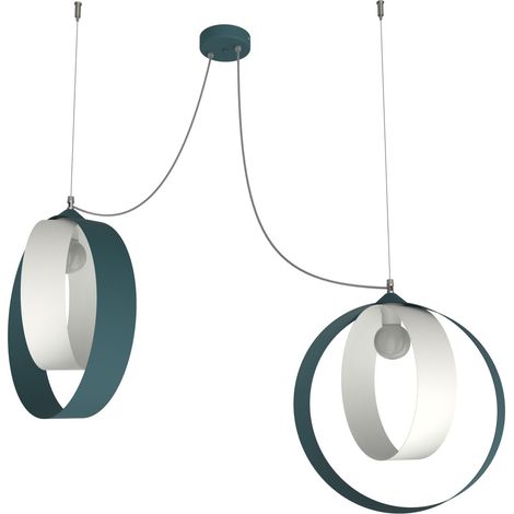 SHELL LÁMPARA DE TECHO 2 LUCES BICOLOR MATT (1/3)