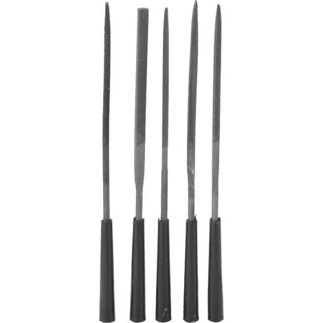 Ensemble de 5 limes en acier pour verre, pour une utilisation pratique en entretien, réparation et bricolage.-AquaForge (1/5)